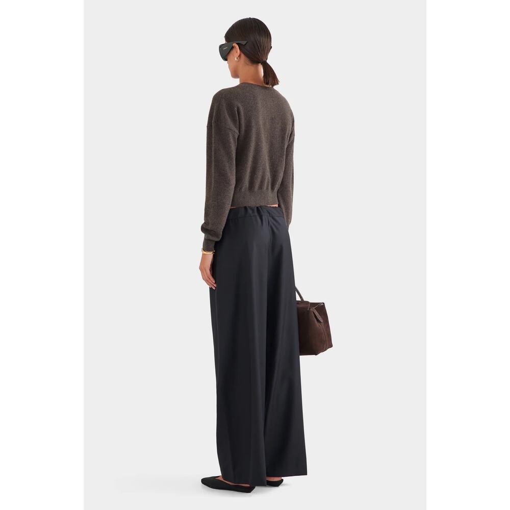 VENROY Black 100% Wool Paperbag Trouser Pants One Size NWT - Picture 3 of 12
